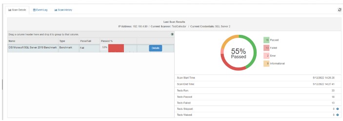 CimTrak Compliance Scan 55%