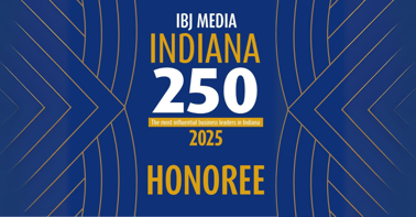 2025 Indiana 250 Honoree Banner in Blue and Gold