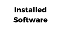 Installed Software