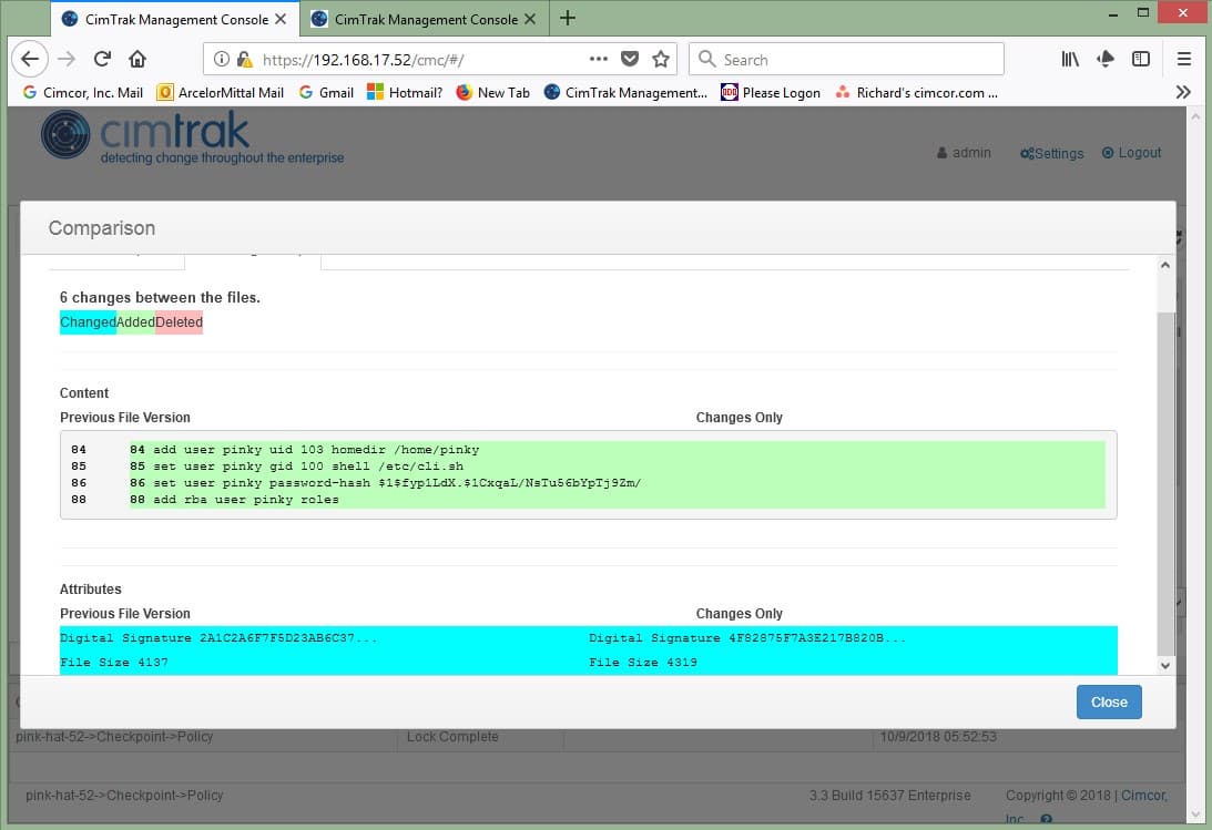 Checkpoint and CimTrak